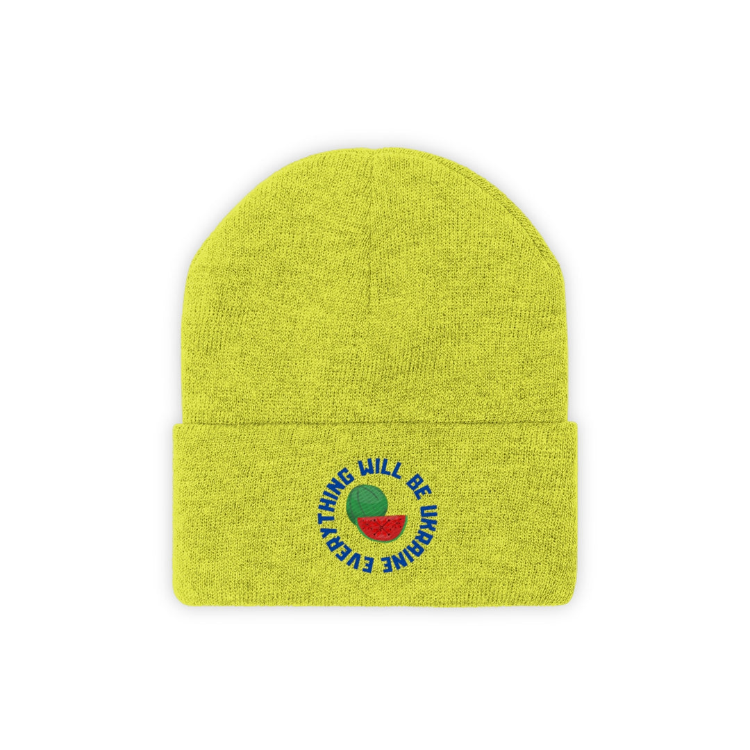 Everything Will Be Ukraine Knit Beanie