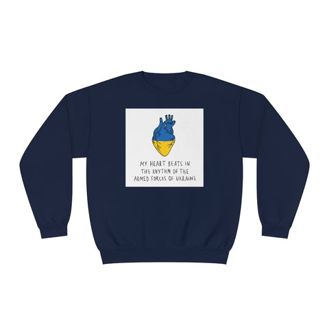 The Heart Beats Unisex Crewneck Sweatshirt