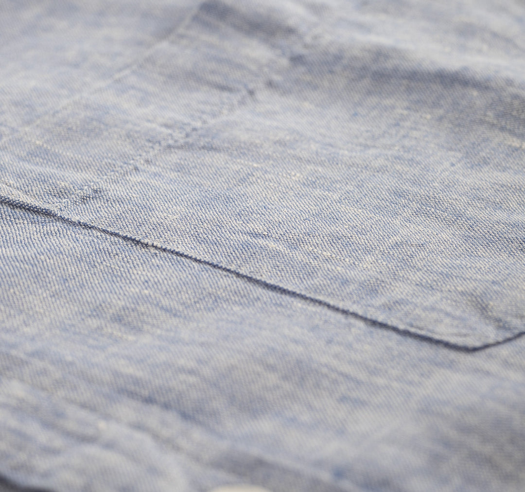 Linen ShIrt - Blue by Bermies Swimwear