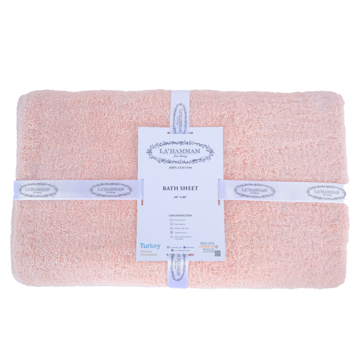 Turkish Cotton Bath Sheet Towel by La'Hammam