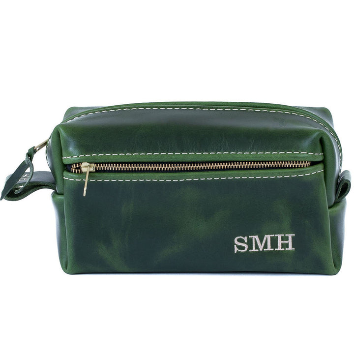 Double Zipper Toiletry Bag by Lifetime Leather Co