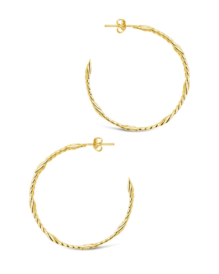 Claudette Hoops by Sterling Forever