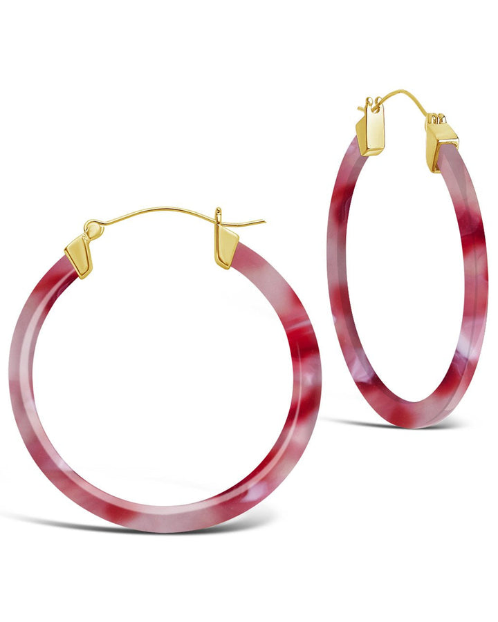 50mm Resin Hoop Earrings by Sterling Forever