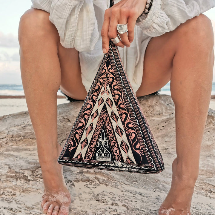 Gusi Pyramid Clutch by Banda Bags