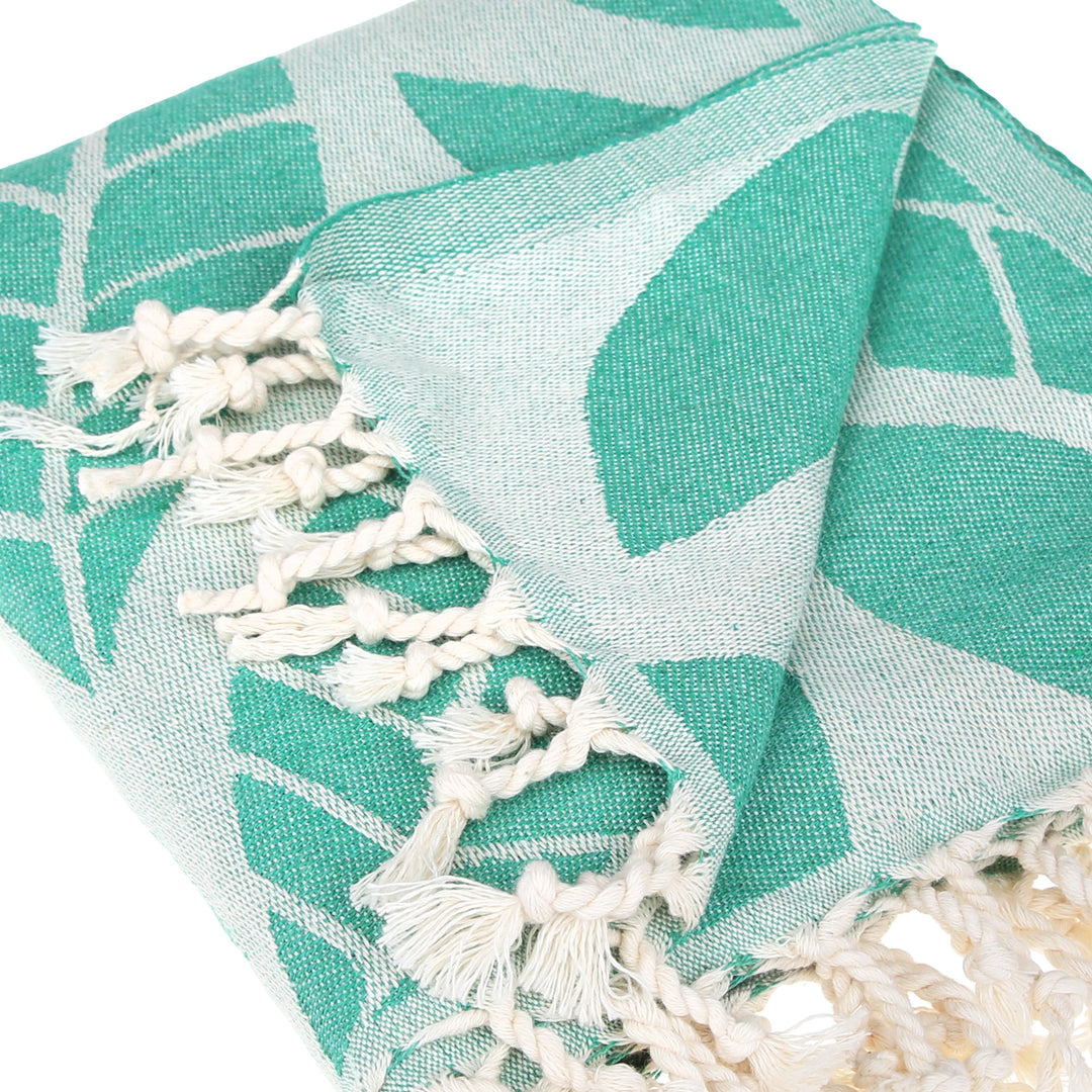 Seaweed Pure Cotton Beach Towel by La'Hammam