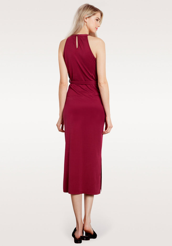 Haltered Sheath Midi Dress by Shop at Konus