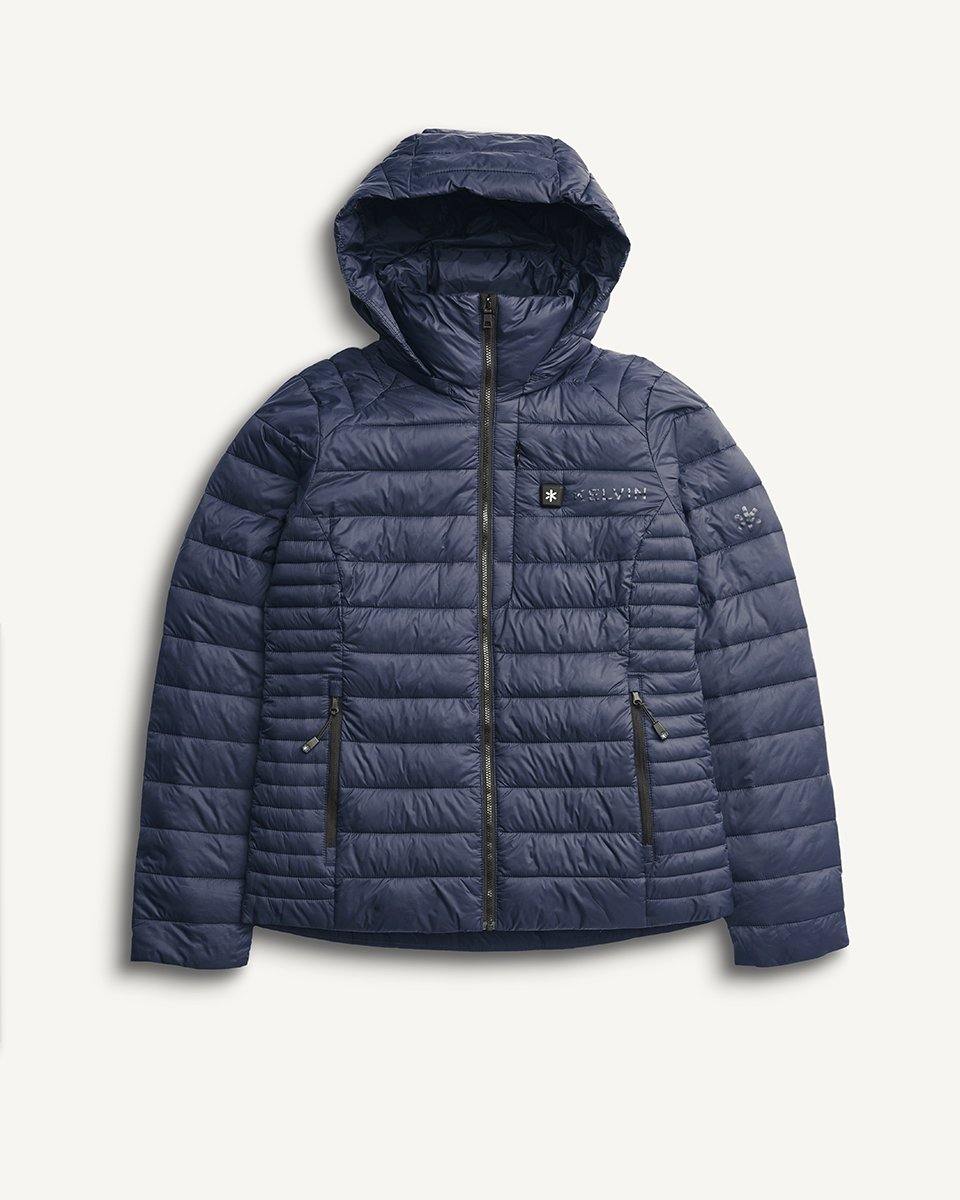 Aura Women’s Heated Jacket Blue by Kelvin Coats