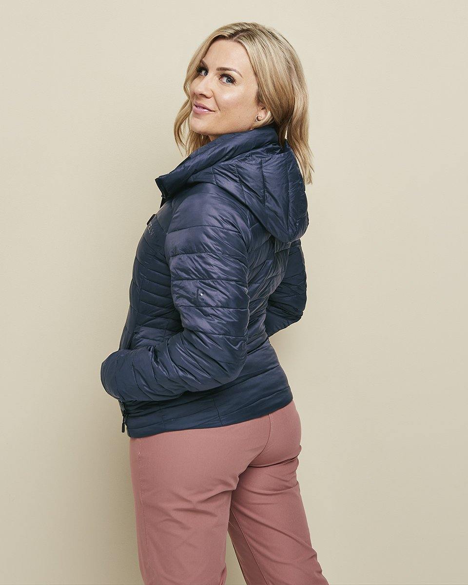 Aura Women’s Heated Jacket Blue by Kelvin Coats