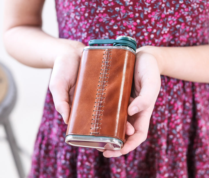 Leather Flask by Lifetime Leather Co