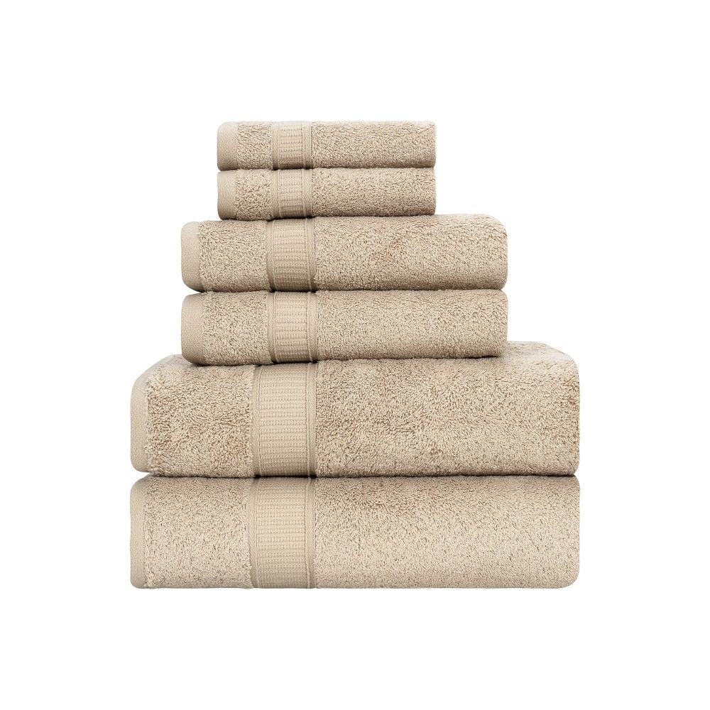 Turkish Cotton Full Bath Towel Set of 6 by La'Hammam