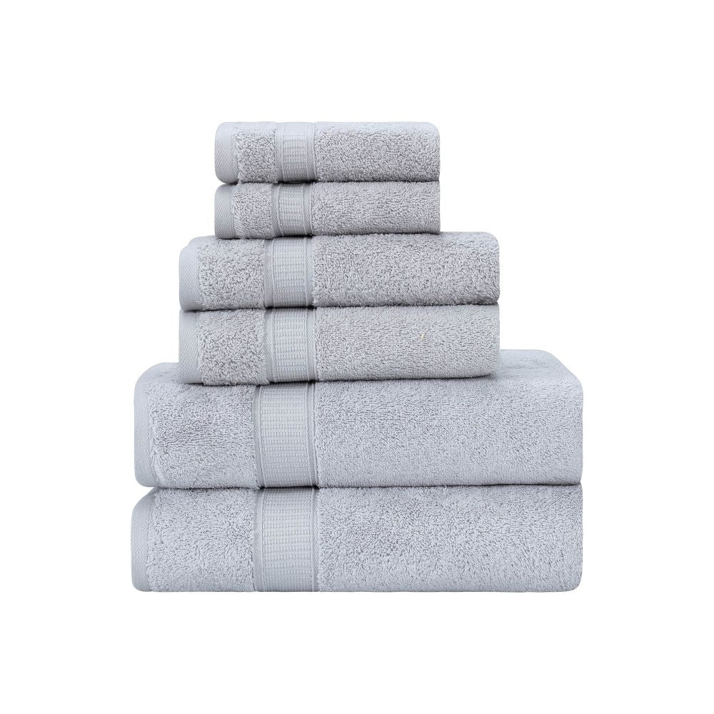 Turkish Cotton Full Bath Towel Set of 6 by La'Hammam