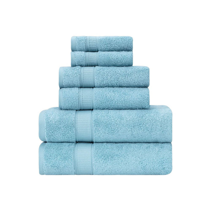 Turkish Cotton Full Bath Towel Set of 6 by La'Hammam