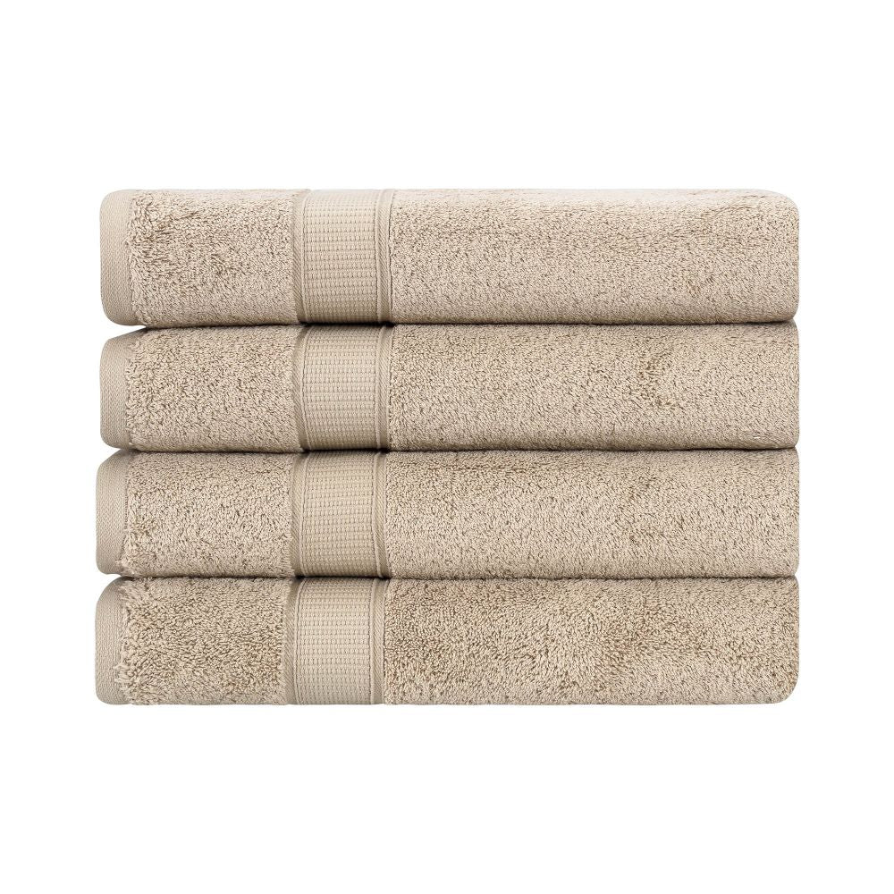 Turkish Cotton Bath Towel Set of 4 by La'Hammam