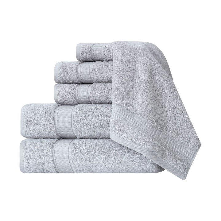 Turkish Cotton Full Bath Towel Set of 6 by La'Hammam