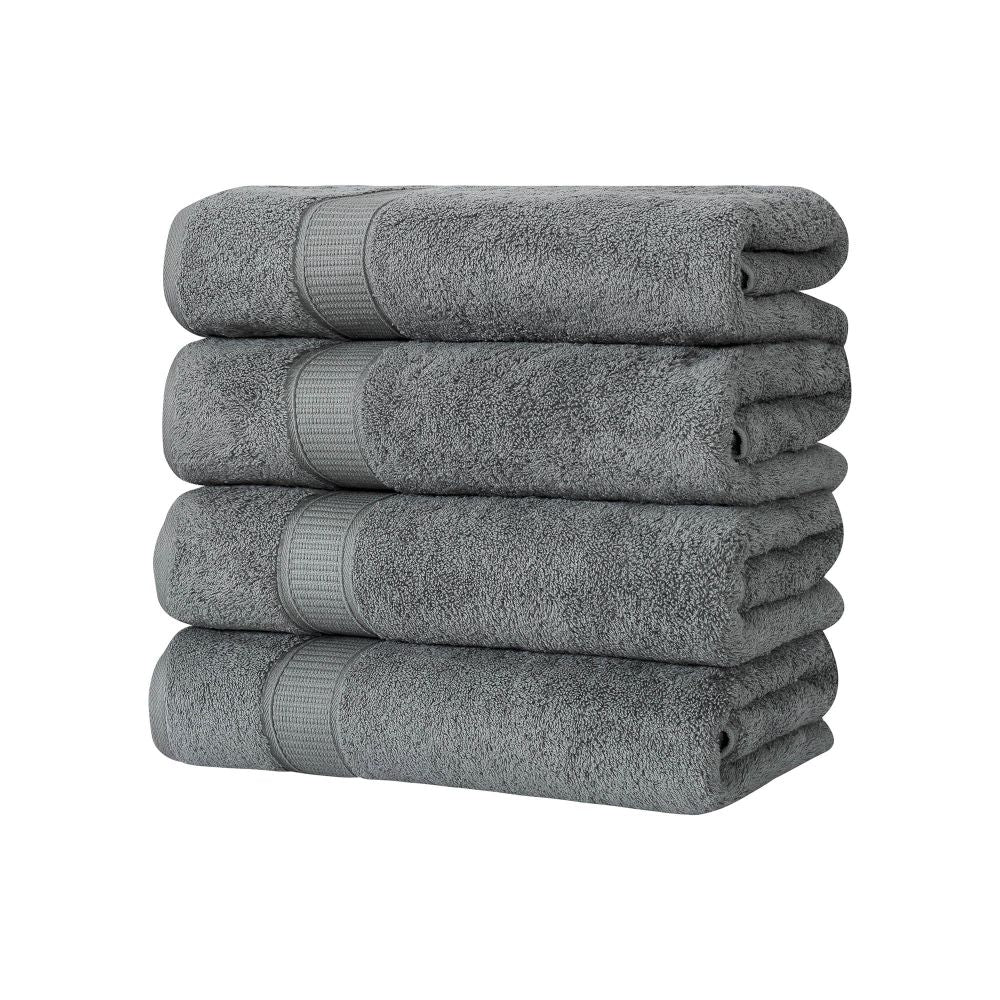 Turkish Cotton Bath Towel Set of 4 by La'Hammam