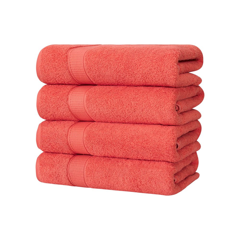 Turkish Cotton Bath Towel Set of 4 by La'Hammam