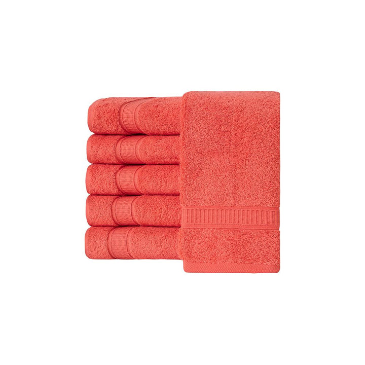 Turkish Cotton Bath Hand Towel Set of 6 by La'Hammam