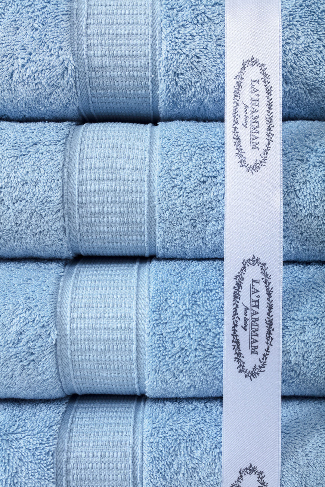 Turkish Cotton Bath Towel Set of 4 by La'Hammam