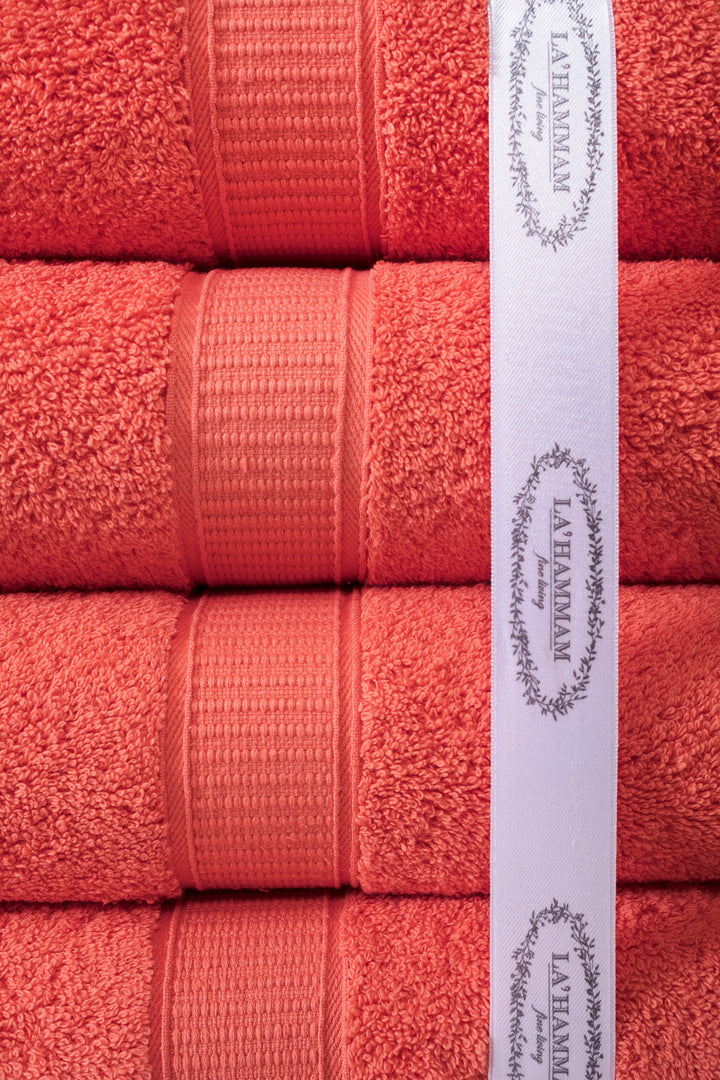 Turkish Cotton Bath Towel Set of 4 by La'Hammam