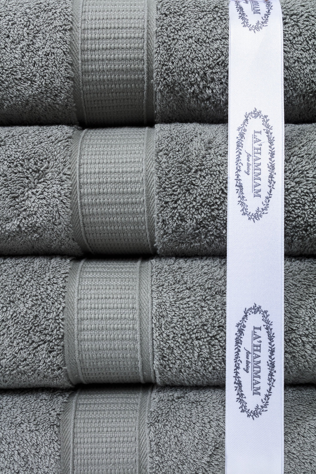 Turkish Cotton Bath Towel Set of 4 by La'Hammam