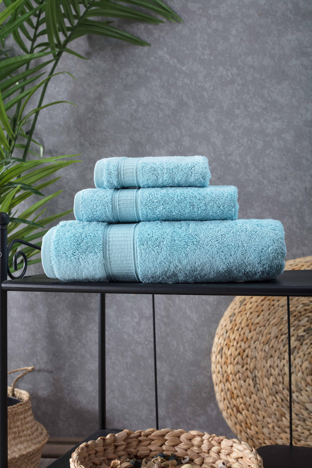 Turkish Cotton Bath Towel Set of 3 by La'Hammam