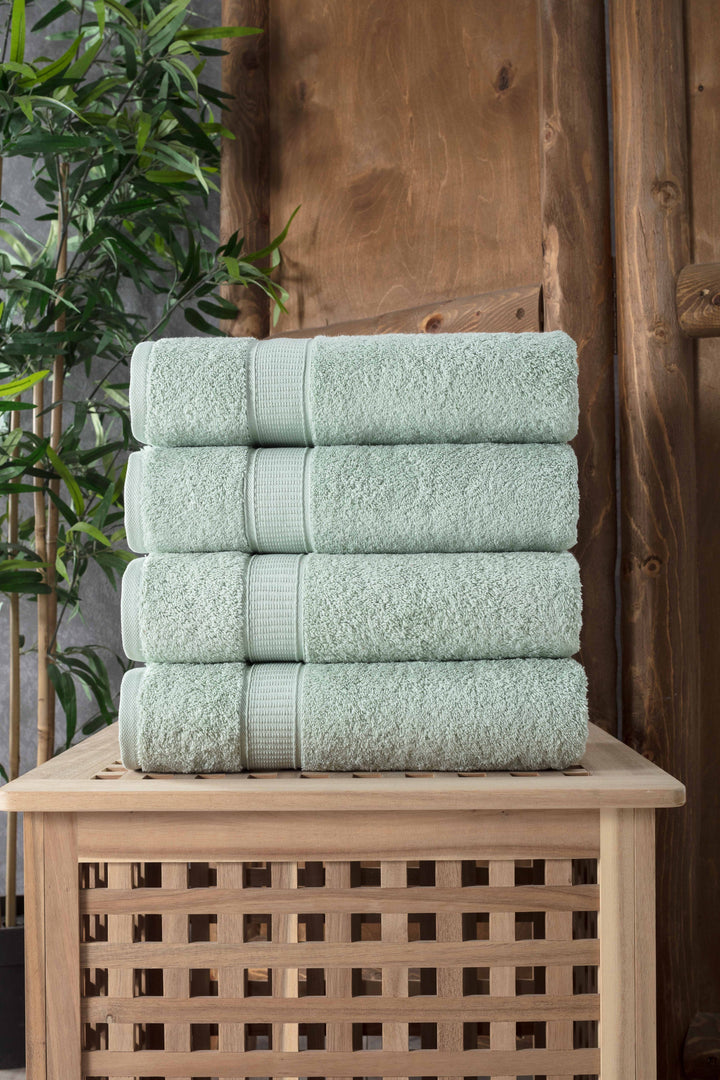 Turkish Cotton Bath Towel Set of 4 by La'Hammam