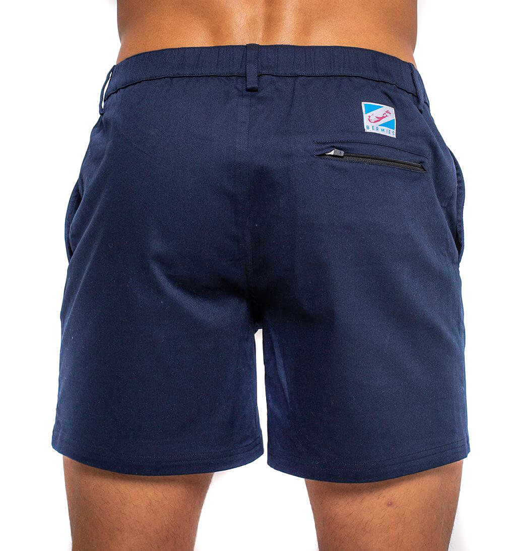 Cotton Shorts - Navy by Bermies Swimwear