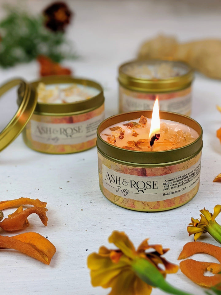 Zesty Orange Ginger Soy Candle by Ash & Rose