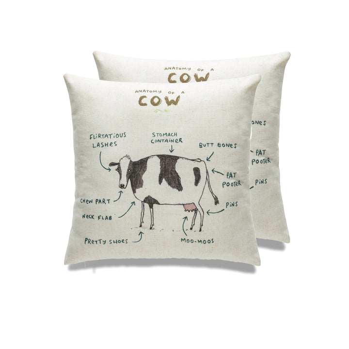 Farmhouse animals throw pillow - set of 2 by Peterson Housewares & Artwares