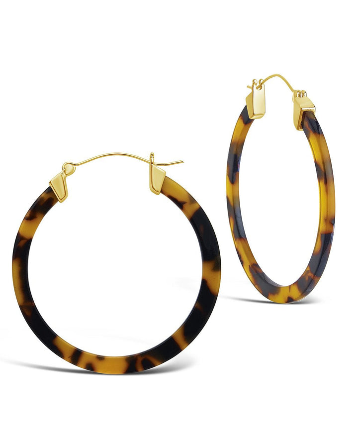 50mm Resin Hoop Earrings by Sterling Forever