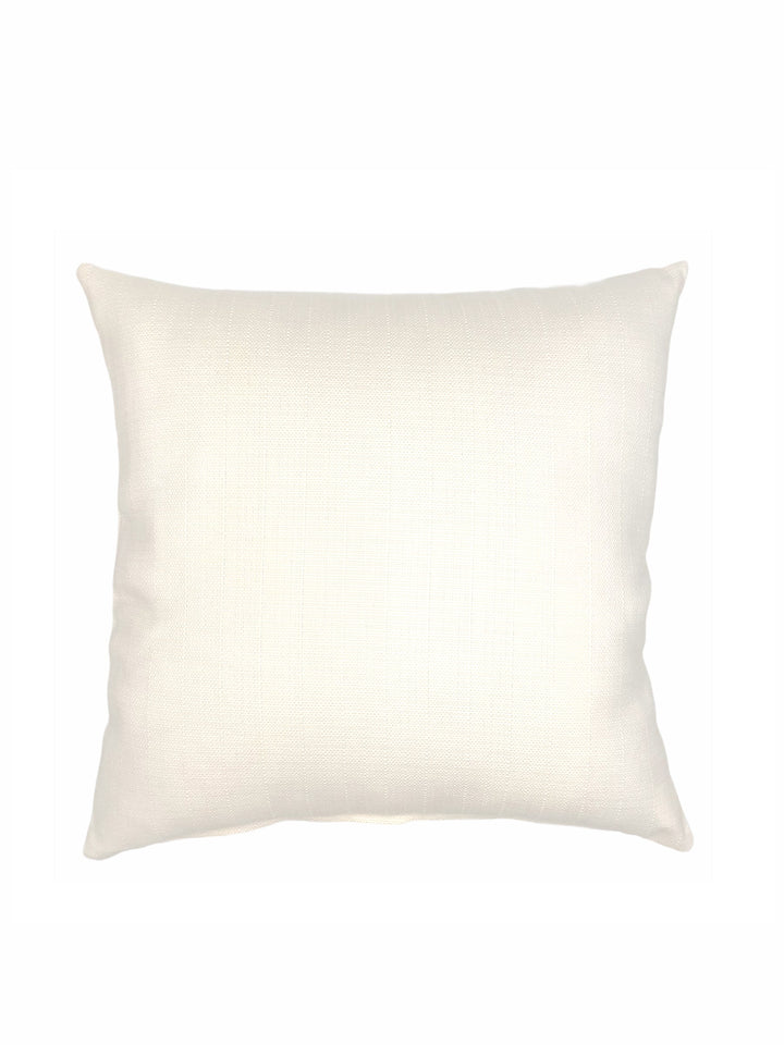 Summer Classic White Outdoor Pillow by Anaya