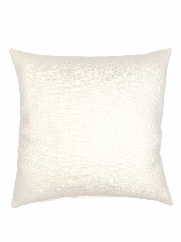 Summer Classic White Outdoor Pillow by Anaya