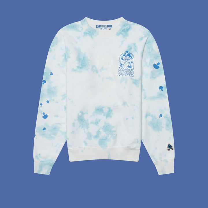 SuperBlue Tie Dye Crew by SuperMush