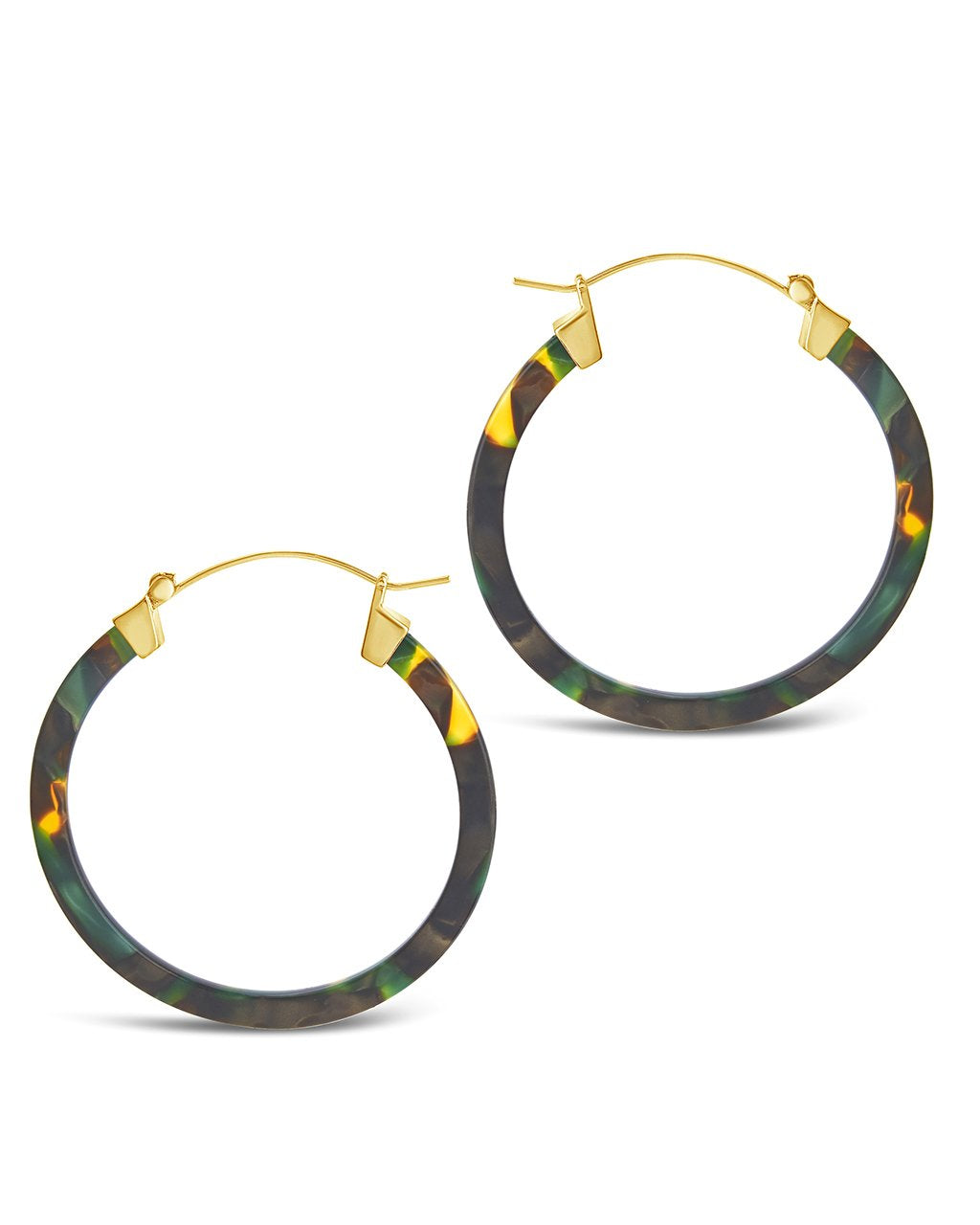 50mm Resin Hoop Earrings by Sterling Forever