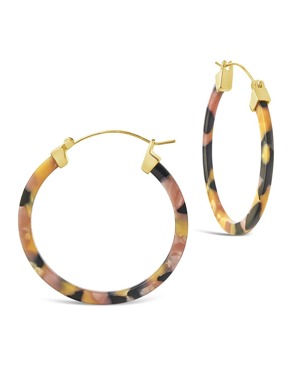 50mm Resin Hoop Earrings by Sterling Forever