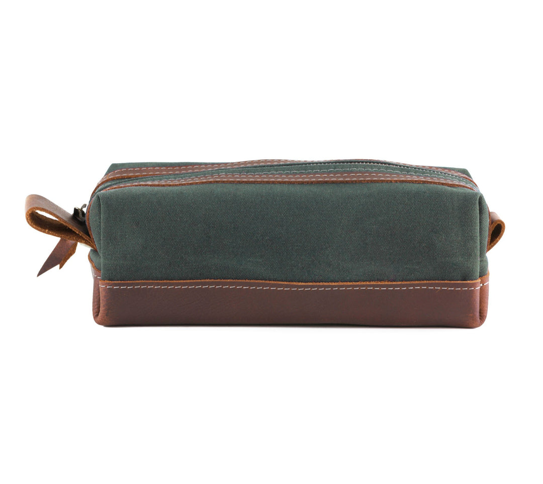 Waxed Canvas Toiletry Bag by Lifetime Leather Co