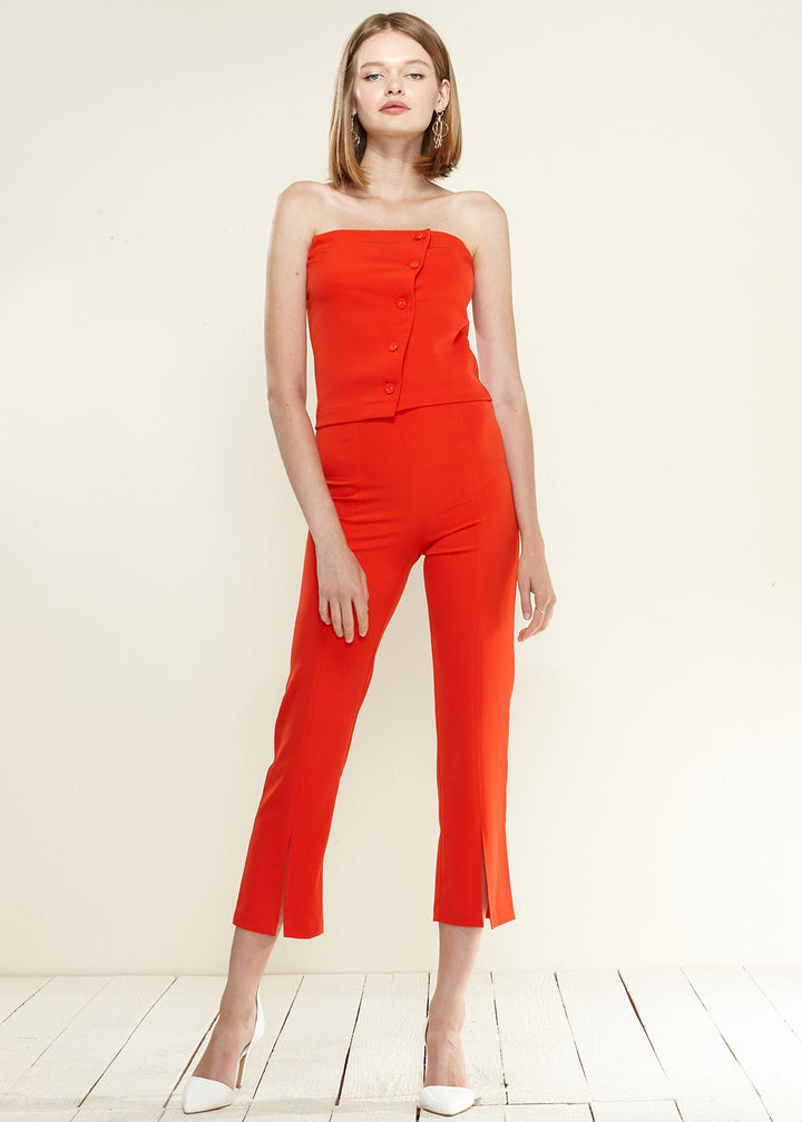 High-Waisted Cropped Pants by Shop at Konus