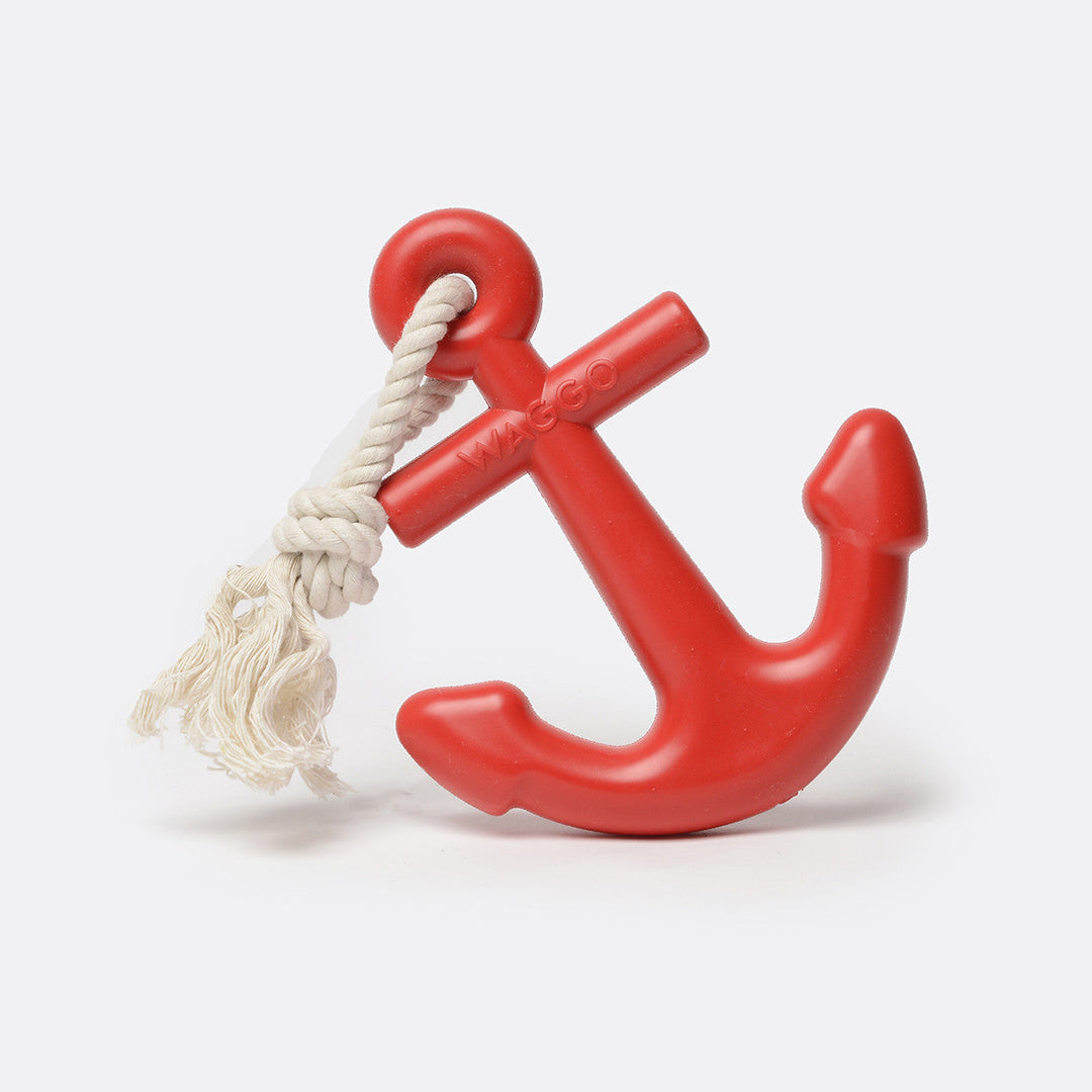 Anchors Aweigh Rubber Dog Toy by Waggo