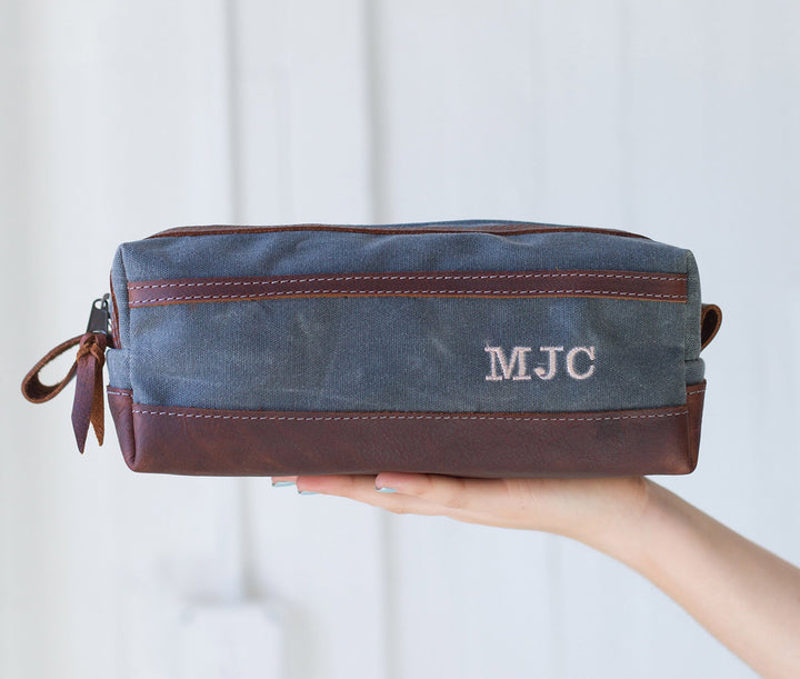 Waxed Canvas Toiletry Bag by Lifetime Leather Co