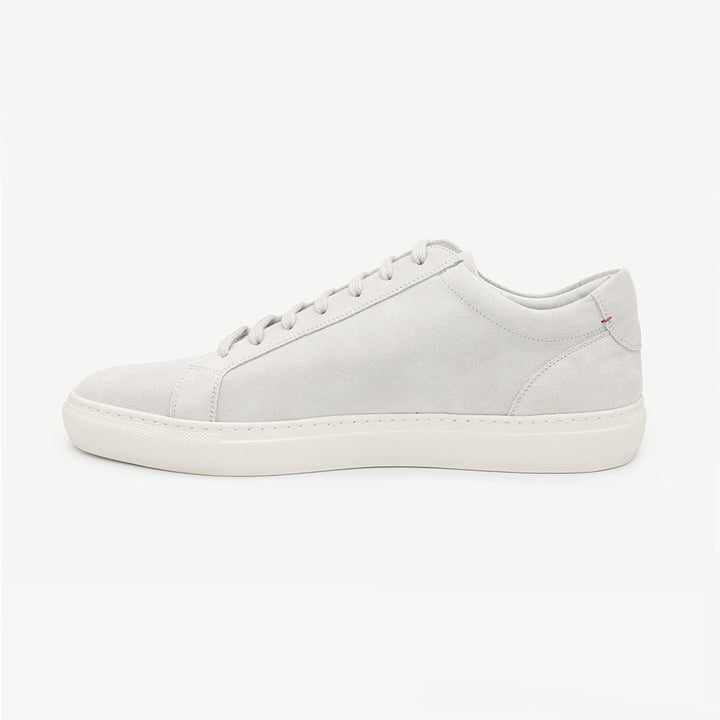 Men's Off White Suede Sardegna Sneaker II by Del Toro Shoes