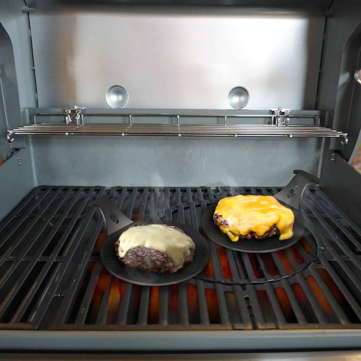 Burger Pucks Grill Accessory for Perfect Burgers. by Arteflame