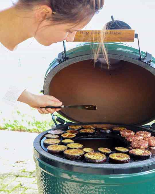 Green Egg Style / Kamado Style Grill Griddle Combination Inserts by Arteflame