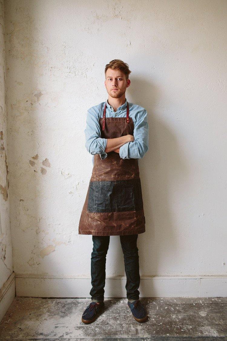 The Charles Waxed Canvas Apron by Sturdy Brothers