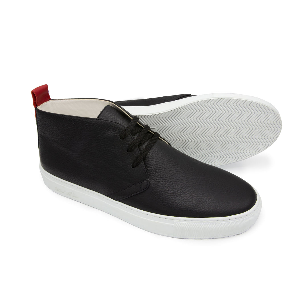 Men's Black Leather Chukka Sneaker by Del Toro Shoes