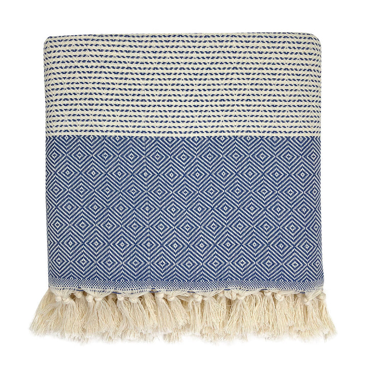 Diamond Stripe Turkish Throw by SLATE + SALT