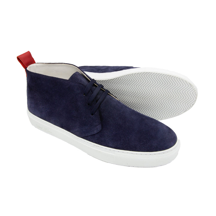 Men's Navy Suede Chukka Sneaker by Del Toro Shoes