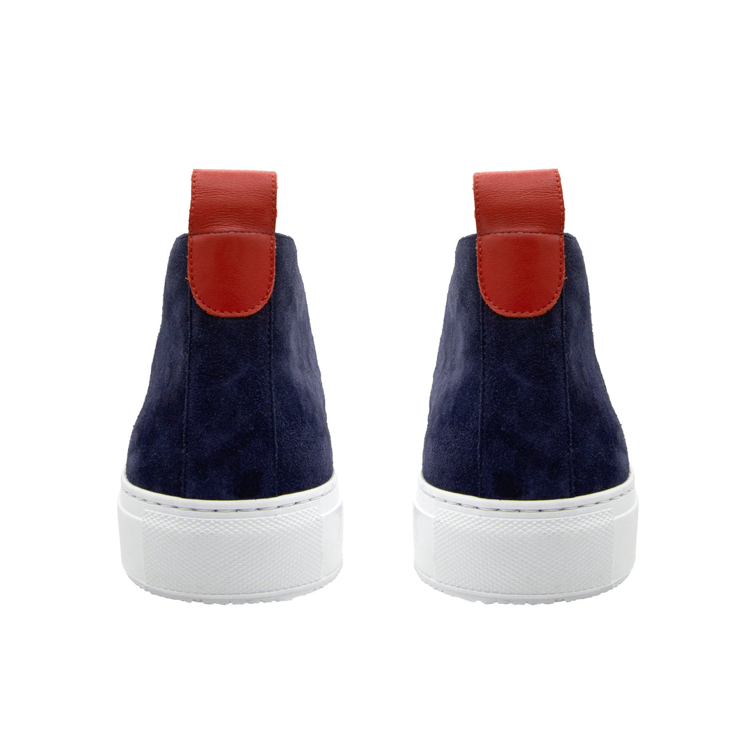 Men's Navy Suede Chukka Sneaker by Del Toro Shoes