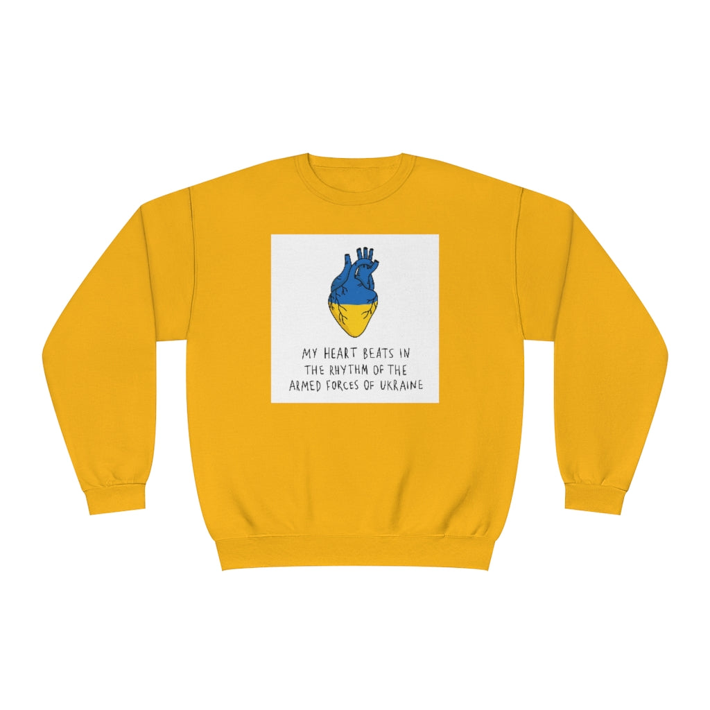 The Heart Beats Unisex Crewneck Sweatshirt