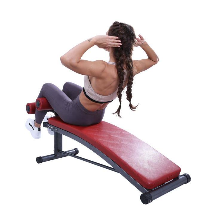 Sit Up Bench with Reverse Crunch Handle by Finer Form