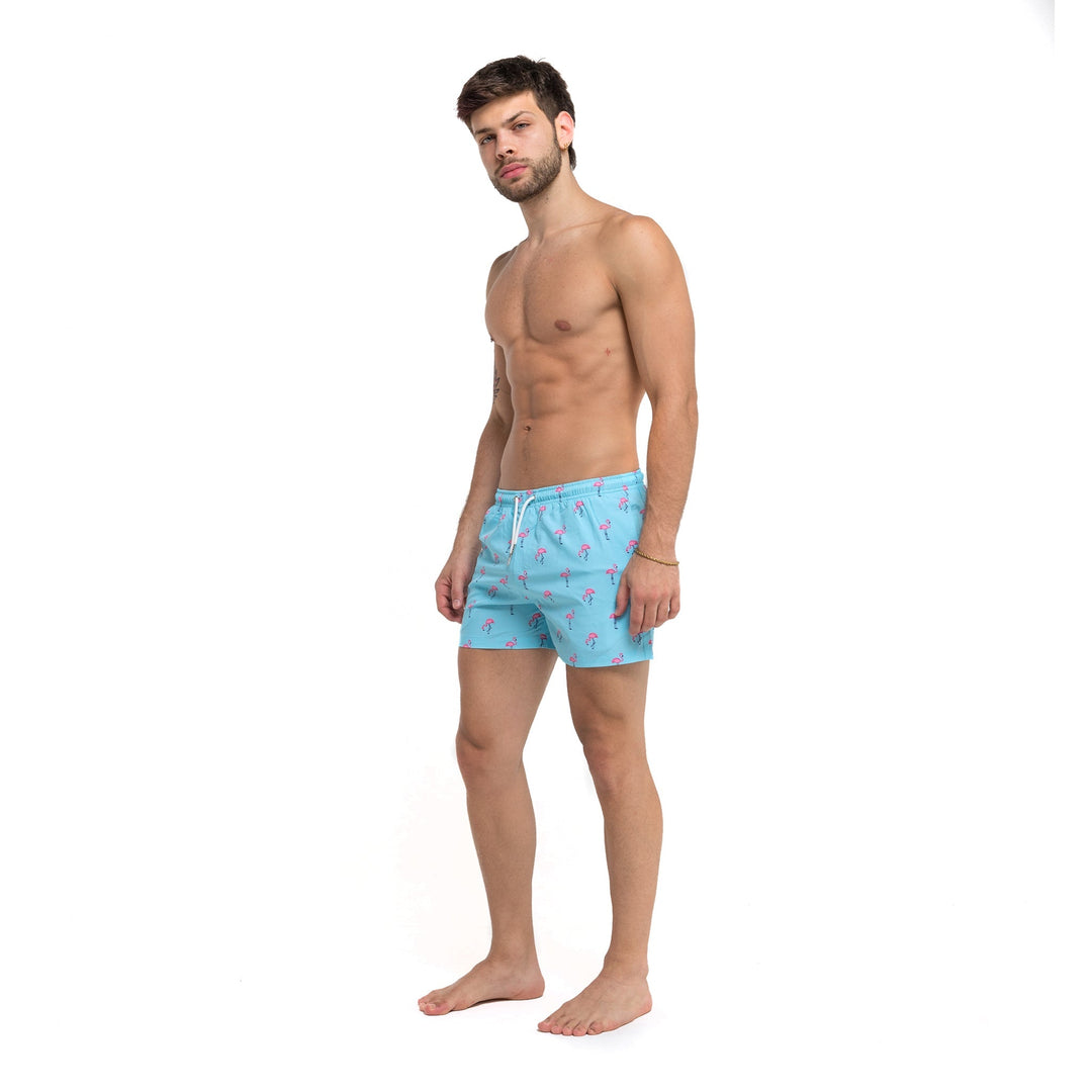 Flamazing - 3.5" Swim Trunks by Bermies Swimwear